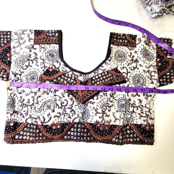 Embroidered Lehenga Set Bridal Ethnic Costume Indian Wedding Guest Dress NEW - Picture 8 of 16